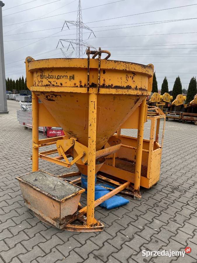 Pojemnik dźwigowy z podestem zbiornik do betonu Motoryzacja wielkopolskie Ślesin