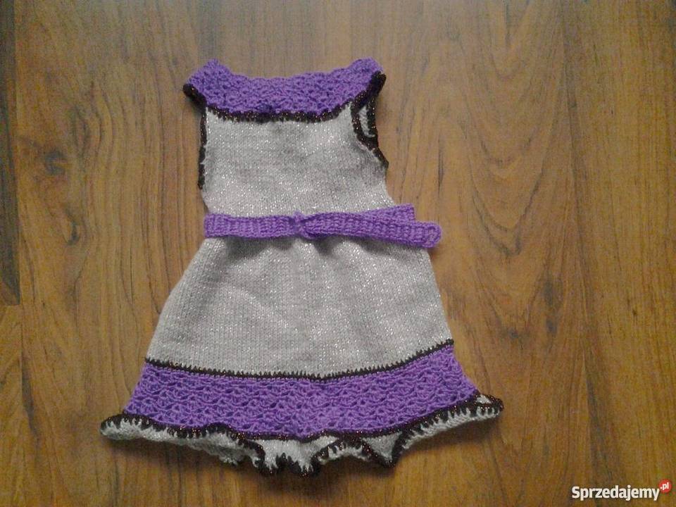 Sukienki i spudniczki robione na drutach dzieci sprzedam