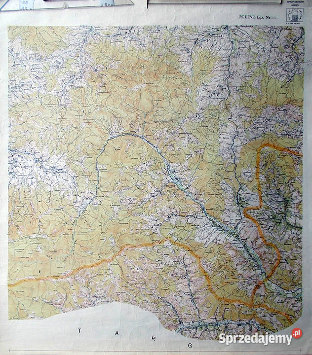 Mapa topograficzna pow limanowski 125 000 6 Limanowa