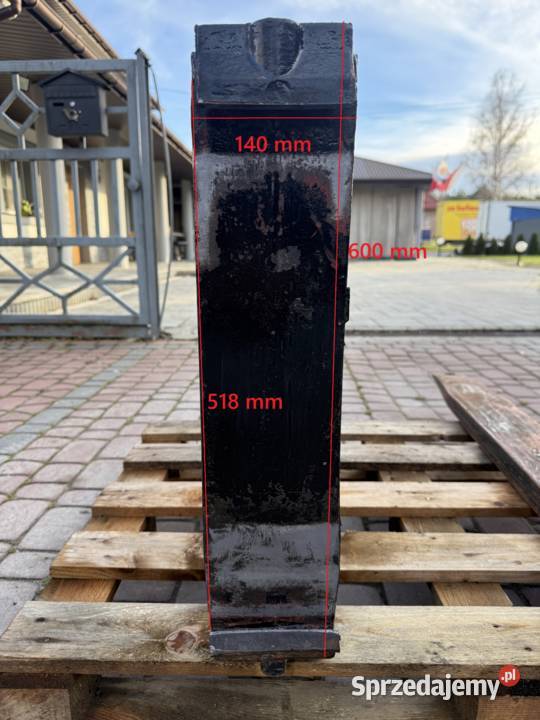 Widły do wózka widłowego Czarna