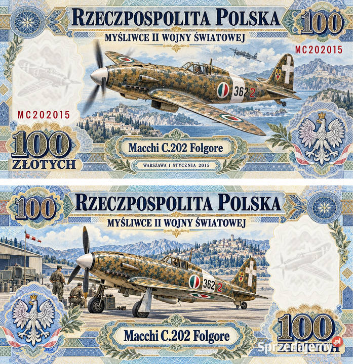 11 sztuk banknotów kolekcjonerskich z serii podlaskie Białystok