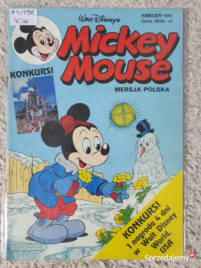 Mickey Mouse zestaw 11 komiksów lata 90te Gdynia