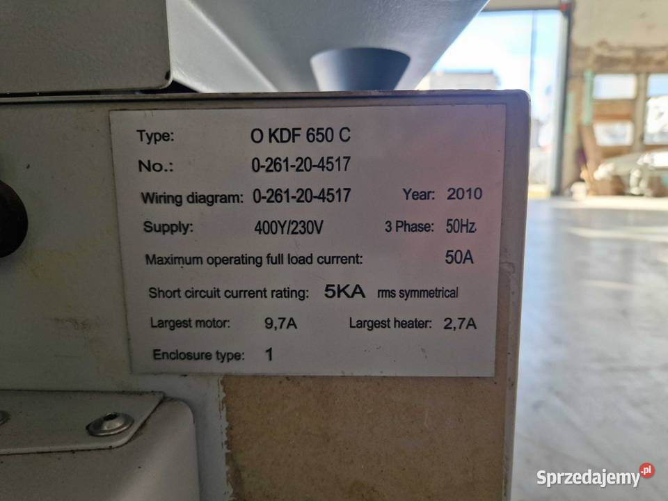 Okleiniarka Brand Homag 650 frez wstępny Nowy Sącz