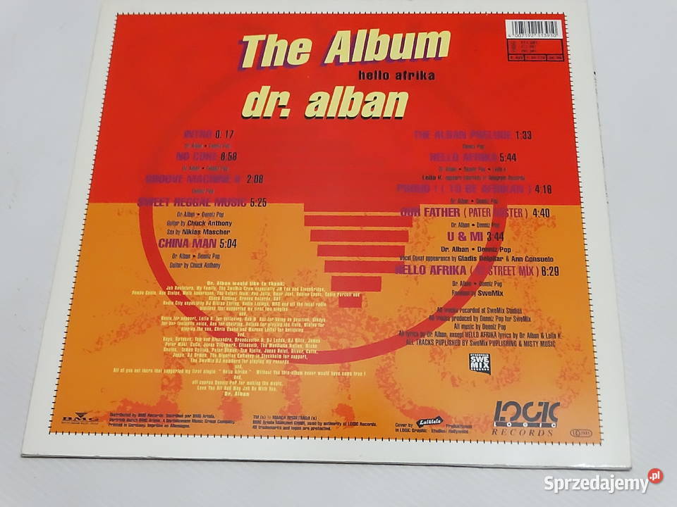 Dr Alban Hello Afrika The Album Płyta Winylowa płyta winylowa Biłgoraj