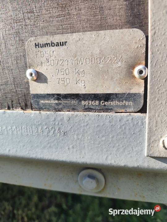Przyczepa towarowa lekka 750 DMC plandeka Burtowe i plandeki wielkopolskie sprzedam