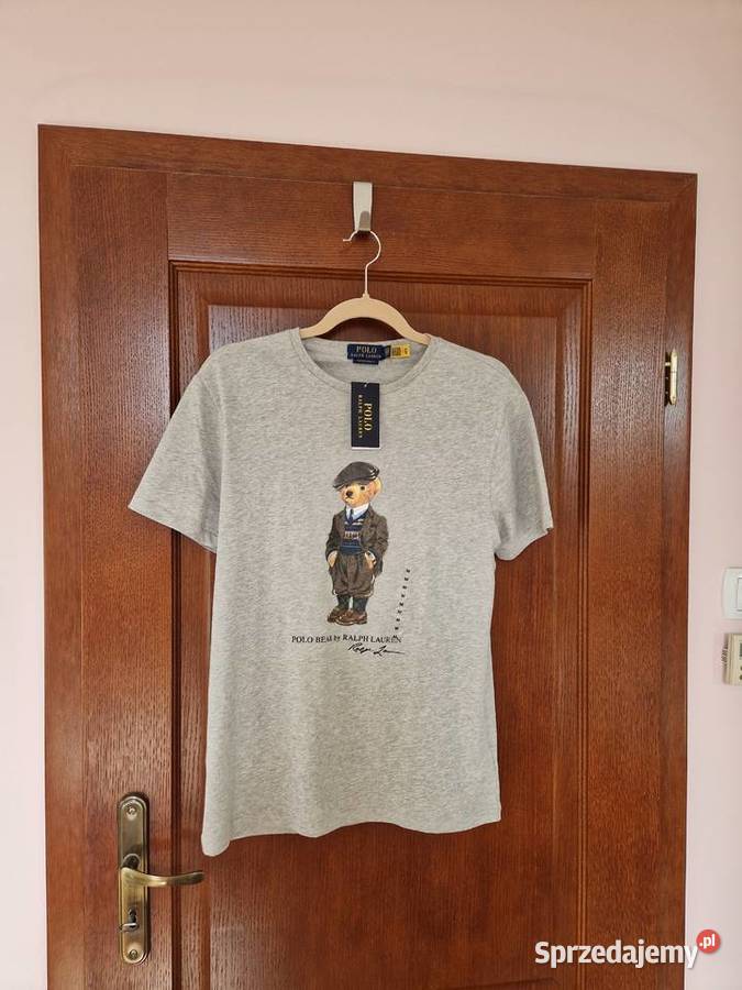 Nowa szara koszulka tshirt Ralph Lauren Polo Bibice