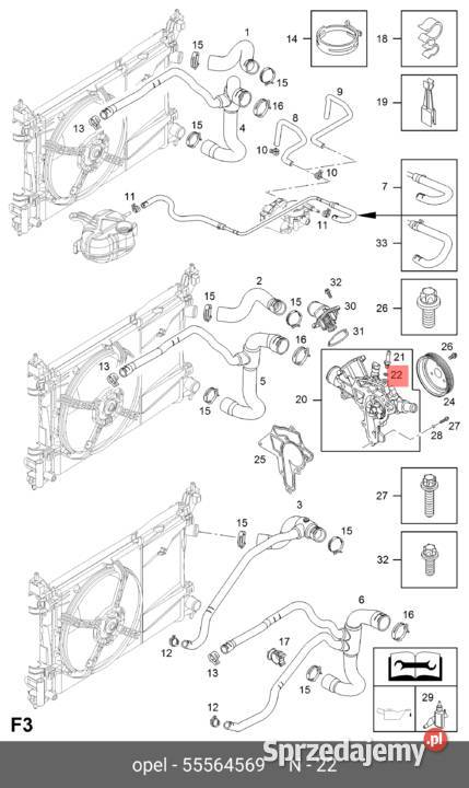 55564569 Pierścień złącze pompy wodnej OPEL Białobrzegi