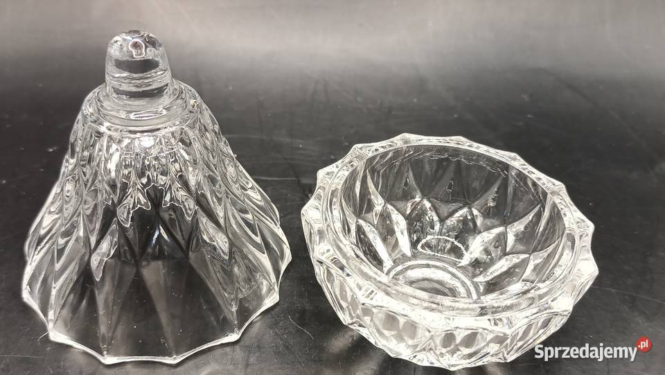 Szklany pojemnik gruszka na biżuterię drobiazgi lubelskie Zamość sprzedam