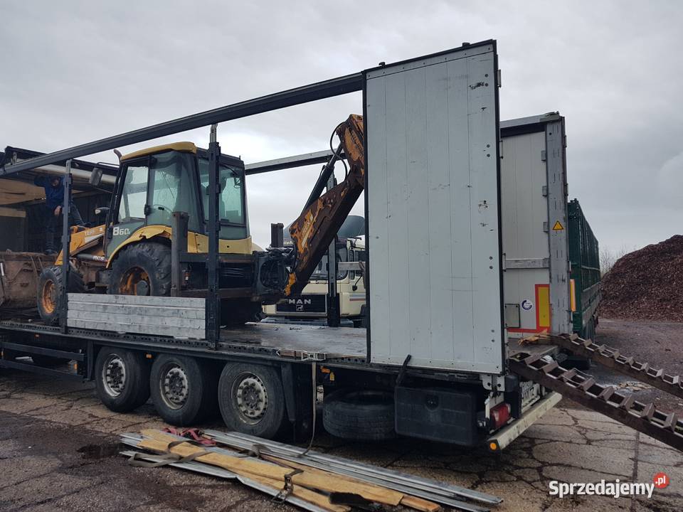 Transport maszynDomków łodzi niskopodwoziowy Świebodzin