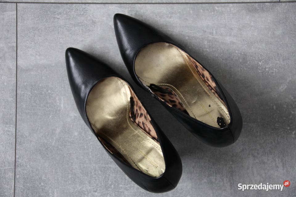 HM 41 czarne szpilki z drapieżną wyściółką Chorzów