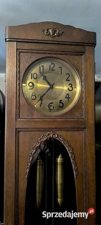 Lenzkirch 1895 r zegar stojący piękny gabinetowy