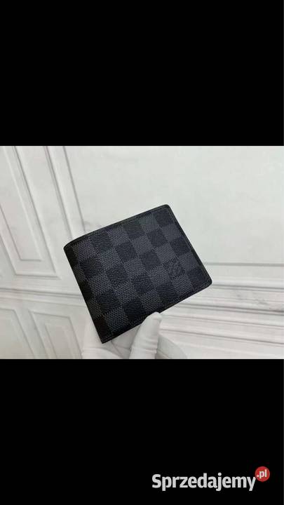 Portfel louis vuitton skóra canvas pudełko ebene Łódź