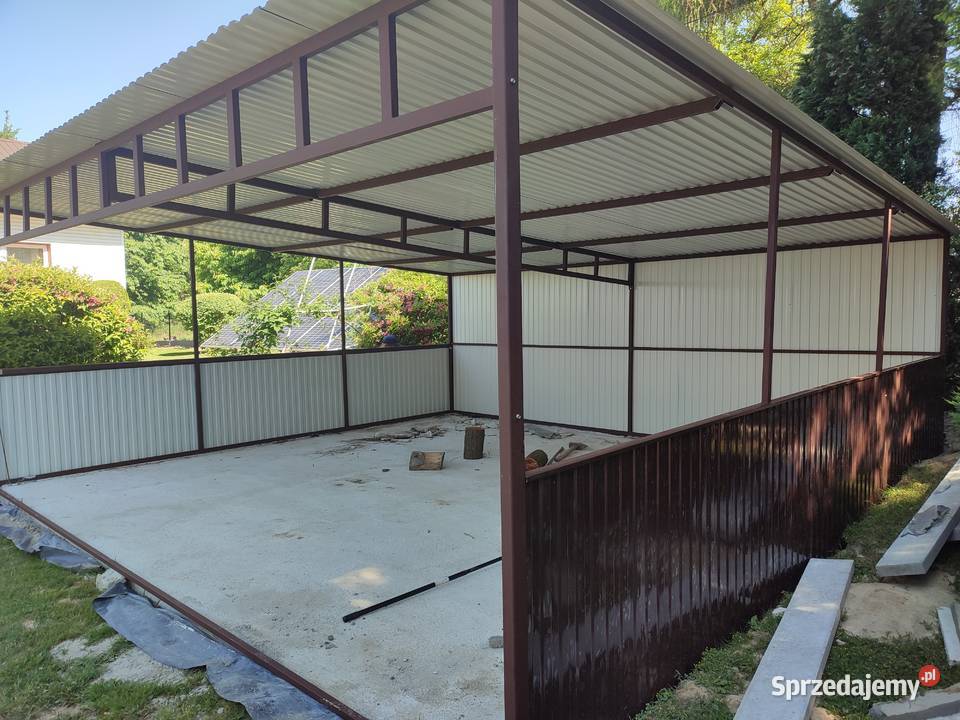 Garaż blaszany Zadaszenie WIATA HALA MAGAZYN 30m2 sprzedam