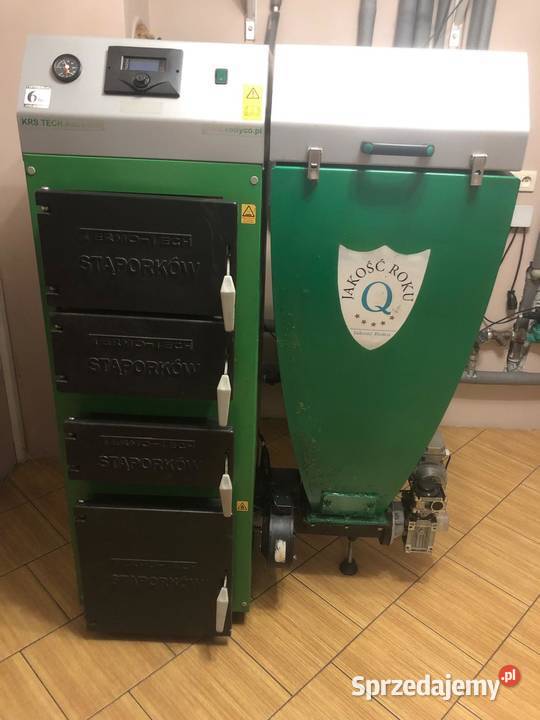 Kocioł z zasobnikiem na groszem STĄPORKÓW 15 KW