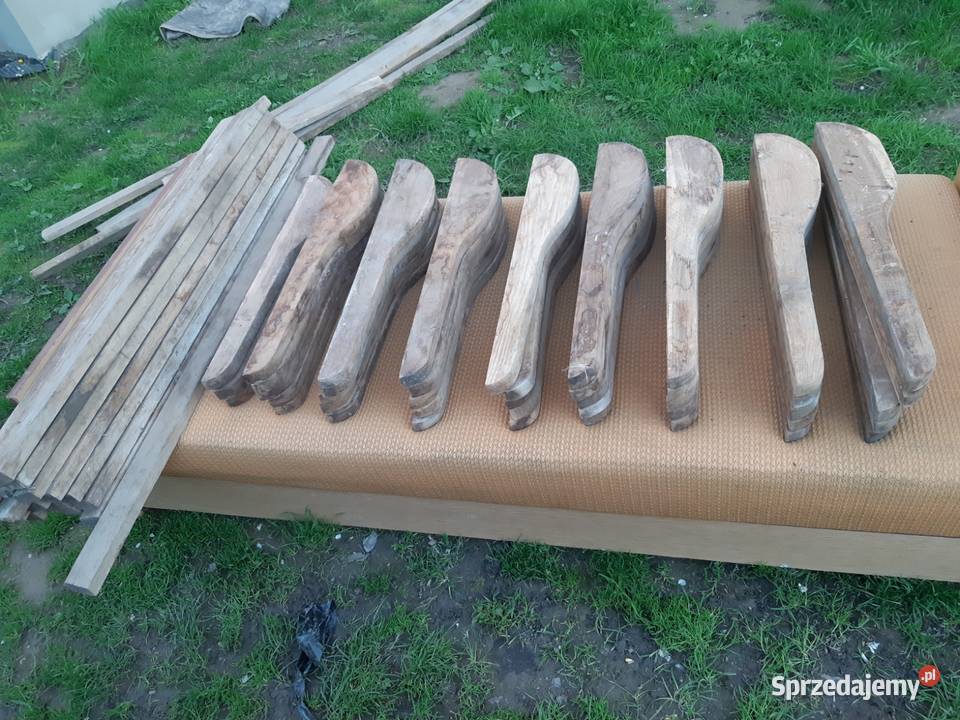 Barierka balustrada balkon taras drewno dębowe Bychawa