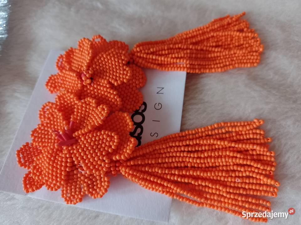 ASOS Wytworne długie kolczyki wieczorowe z Kraków sprzedam