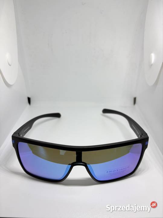 Sportowe lustrzane niebieskie okulary z Nowy Targ