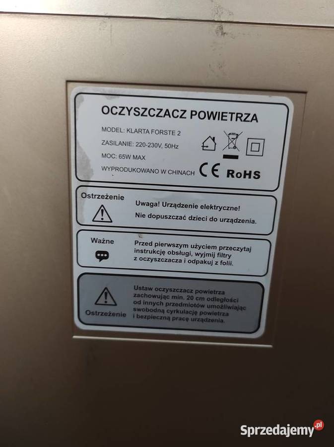 Oczyszczacz powietrza Klarta Forste 2
