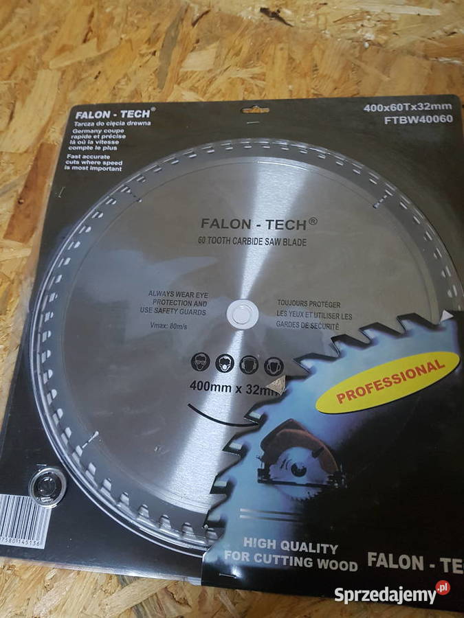 TARCZA WIDIOWA DO DREWNA 400mm 60 ZĘBÓW Głogowa