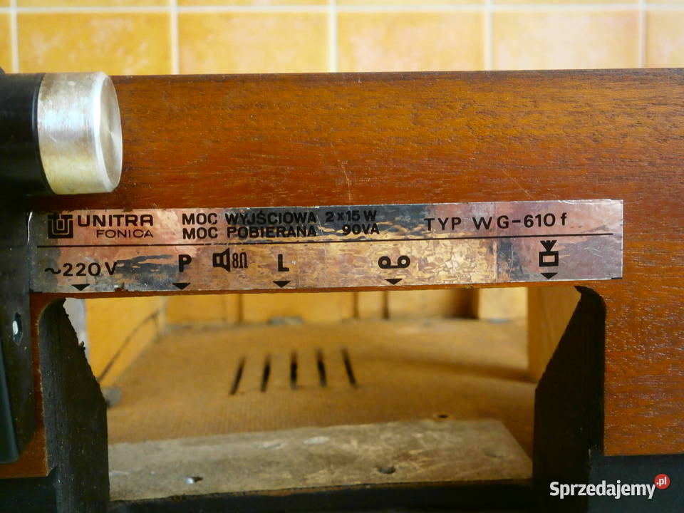GRAMOFON UNITRA FONOMASTER WG 610F plinta Łódź