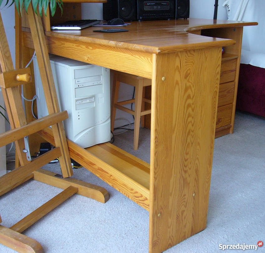 Biurko sosnowe narożne Łódź