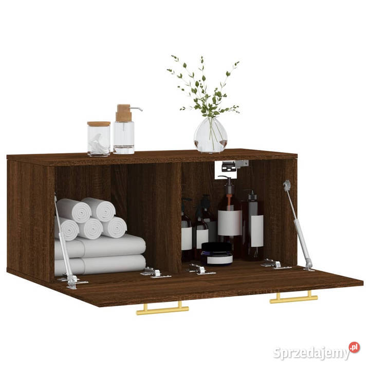 Szafka wisząca brązowy dąb 80x365x35 WM830067 Warszawa