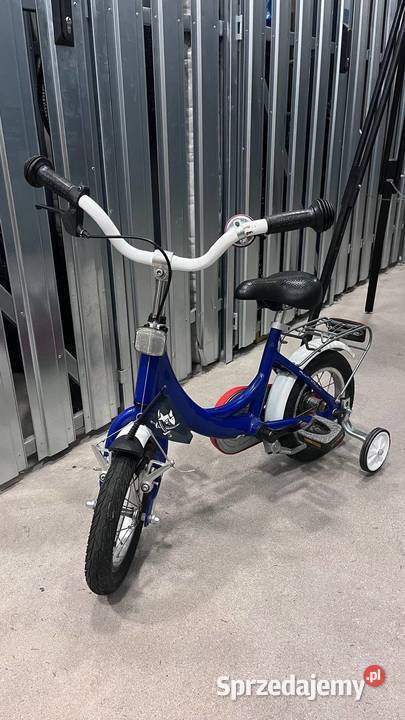 Rower dzieciecy z dodatkowymi kolkami niebieski wielkopolskie Poznań