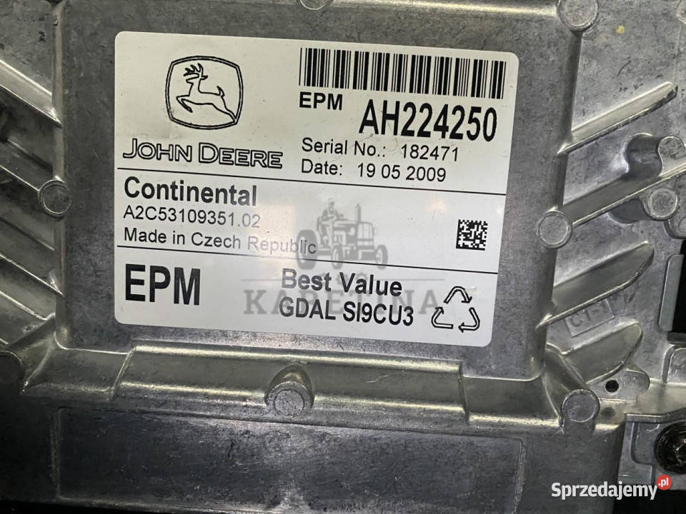 John Deere AH224250 EPM Pozostałe Jastrzębniki