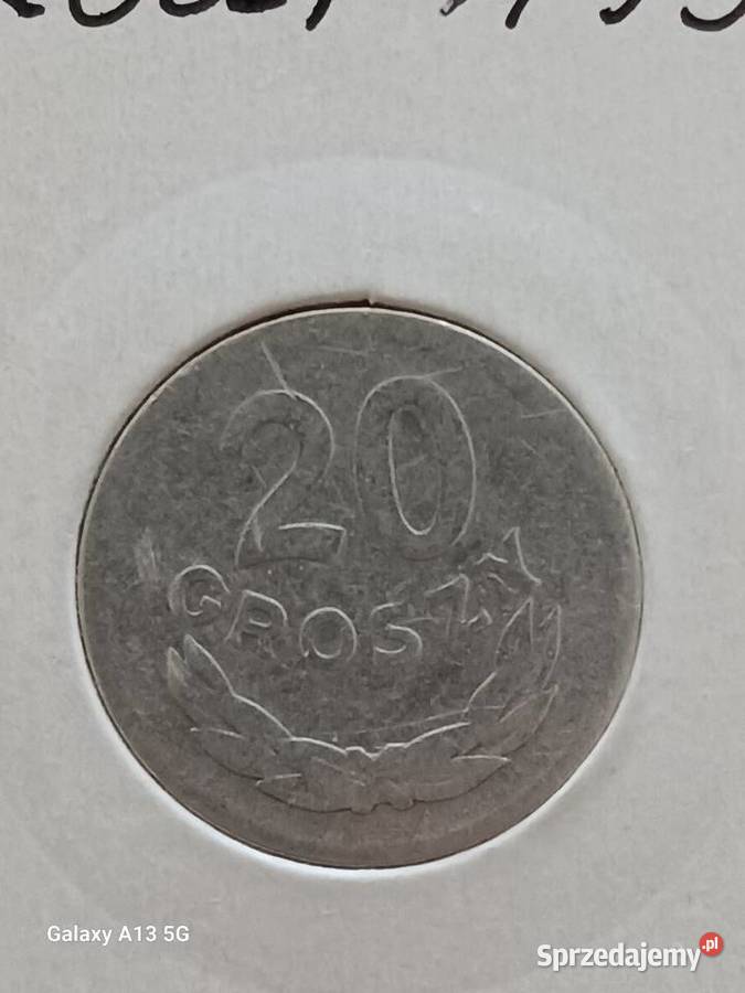 20 Groszy 1957 r 1 najrzadsze Konin