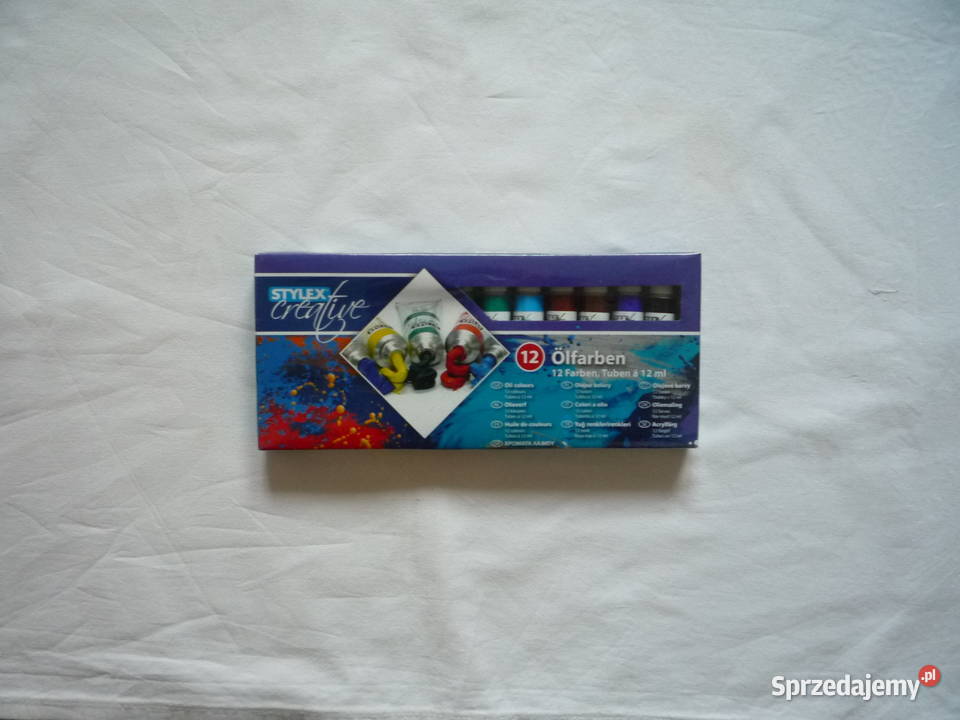 Farby olejne 12 kolorów tuba 12ml Stylex Szczecin