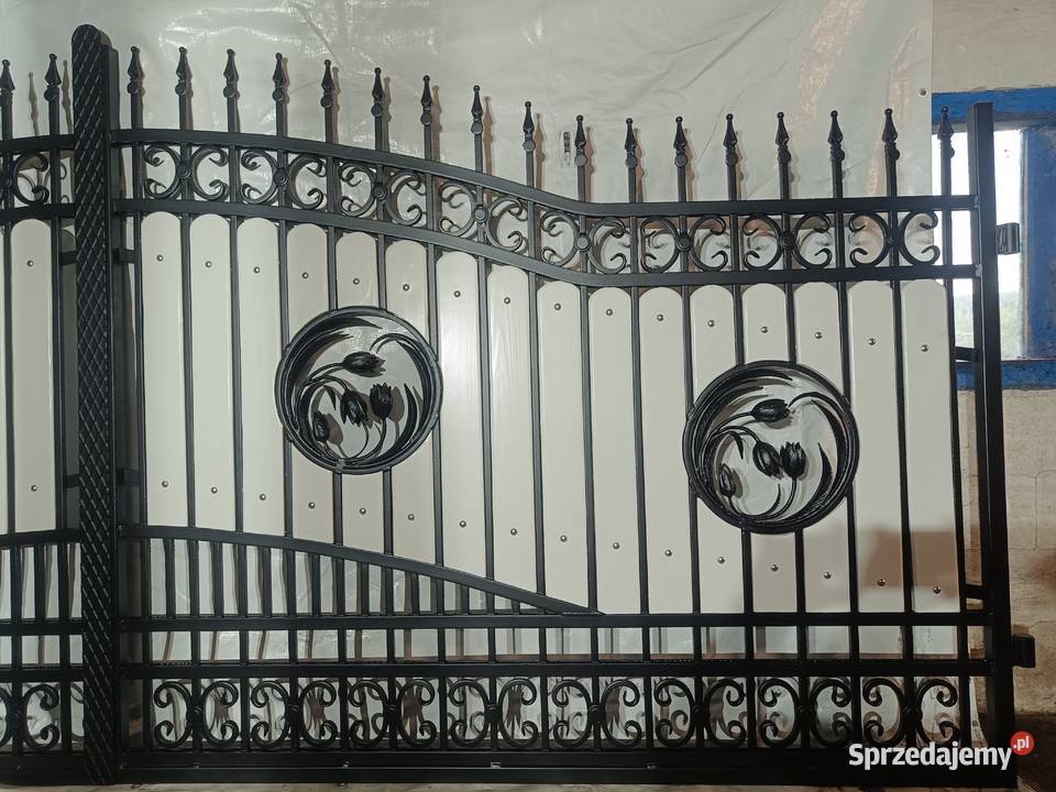 Brama Wjazdowa Dwuskrzydłowa Kuta Pręt Pełny Starachowice