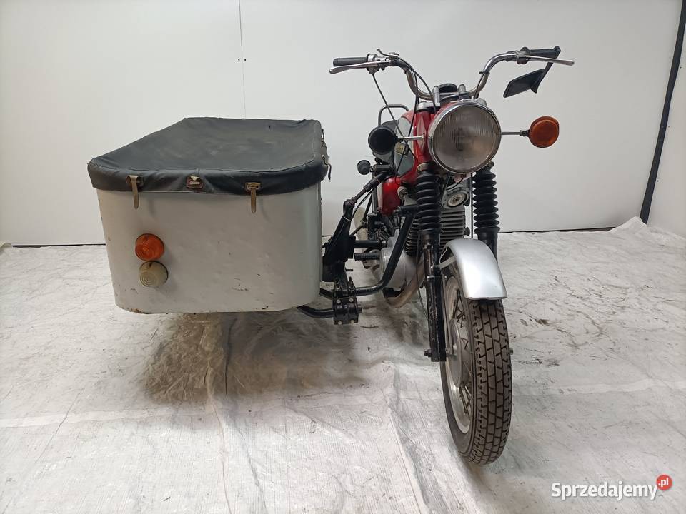 MZ 250 z wozkiem towarowym oryginalny stan MZ Padniewko