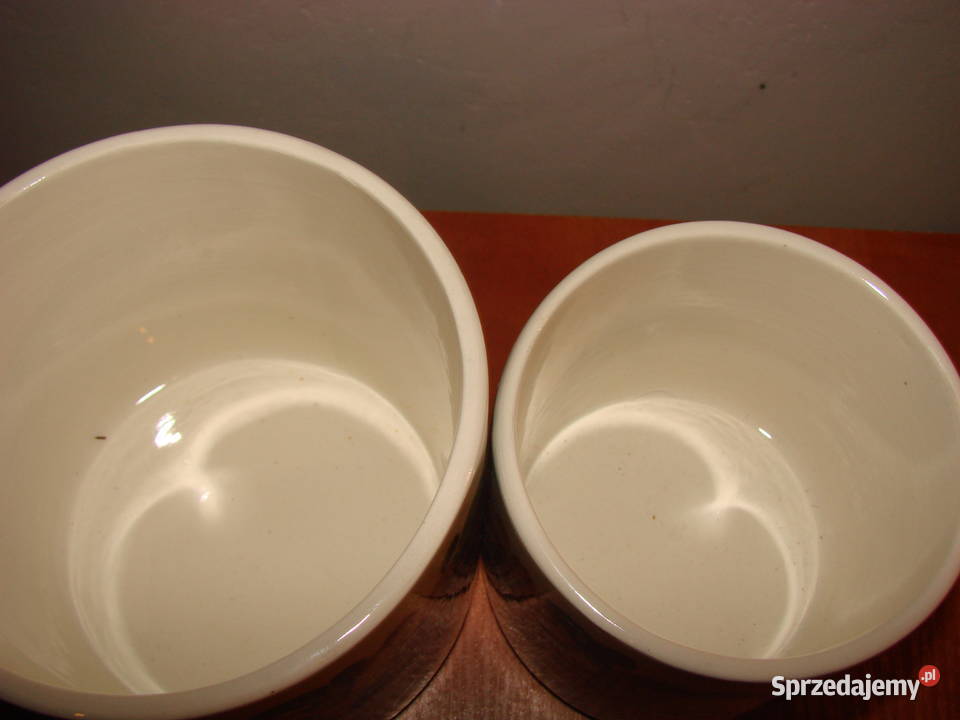 Włocławek fajansowy pojemnik kuchenny PRL Pruszcz Gdański