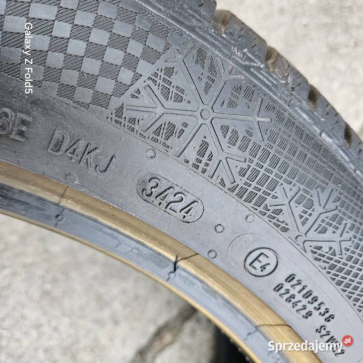 Opony zimowe 2255019 100V XL Continental 2024r małopolskie Kraków sprzedam