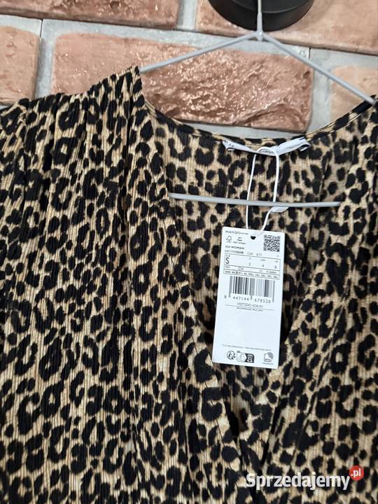 Sukienka Mango r S brązowy/beżowy Siewierz