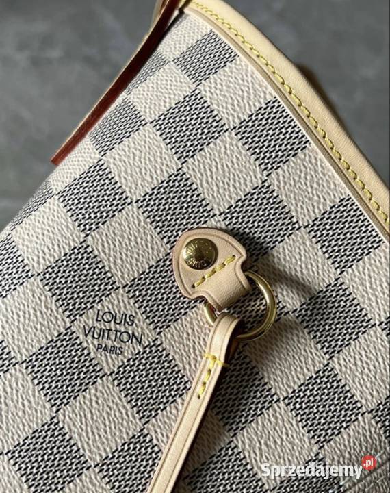 Torebka shopper Louis Vuitton Neverfull MM biała Dla kobiet Rzeszów
