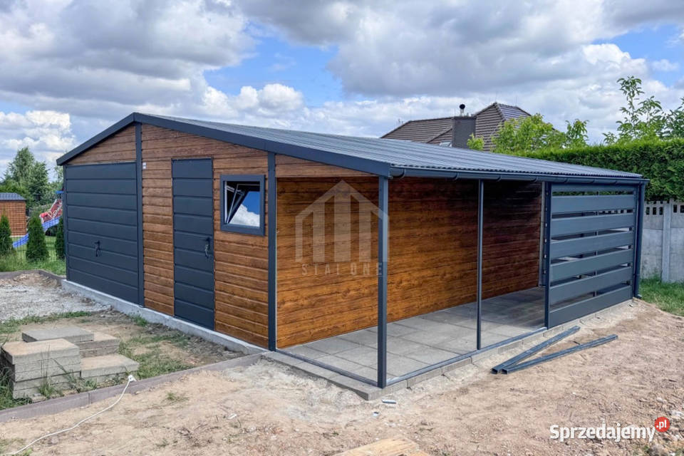 Garaż blaszany 65x6m wiata 25m brama drzwi okno małopolskie Tarnów