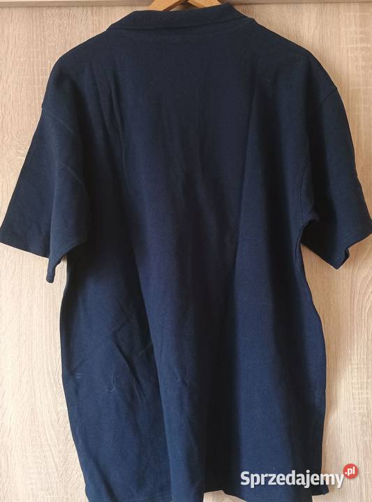 Koszula męska polo granatowa logo deanteKoszulka Łódź