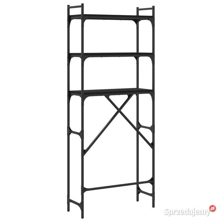 Regał pralkę czarny 67x25x163 WM838983 Warszawa