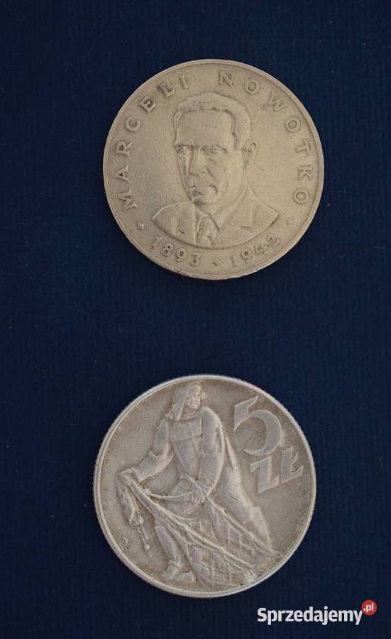 Monety PRL z lat 70 tych Rybak M Nowotko plus Numizmatyka