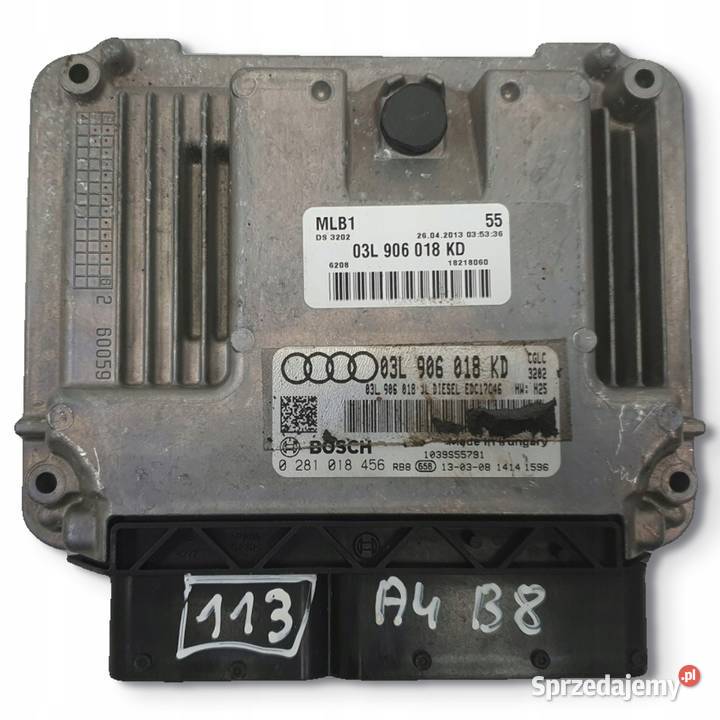 Audi A4 B8 20 TDI STEROWNIK SILNIKA komputer Chełm