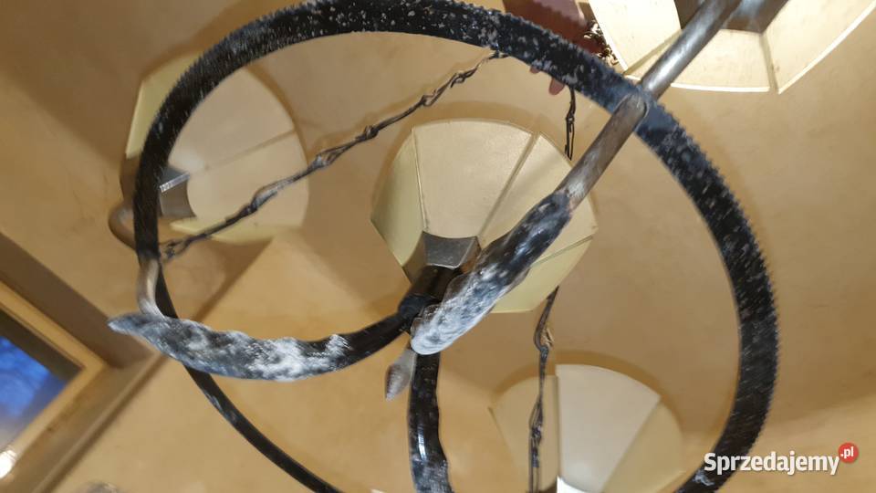 Stary Żyrandol PRL mazowieckie Warszawa sprzedam