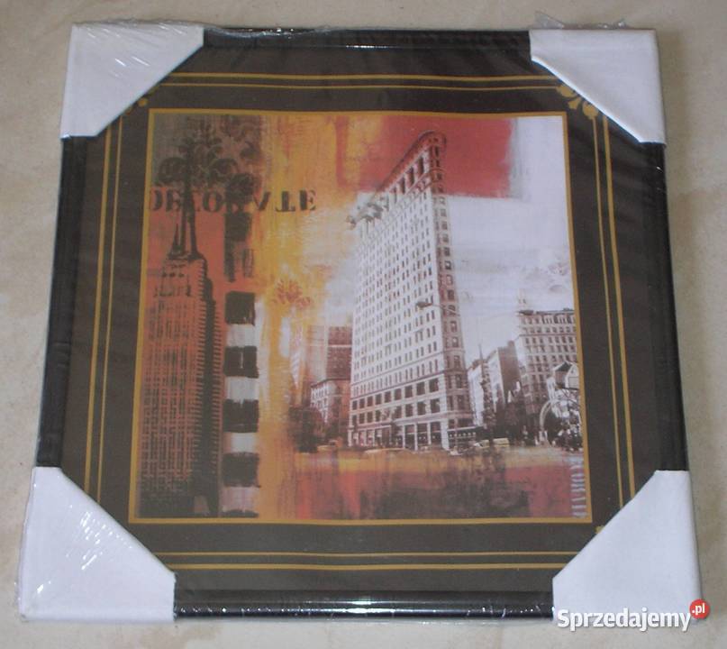 Obraz obrazek reprodukcja szkłem NOWY JORK 20 x wielokolorowy