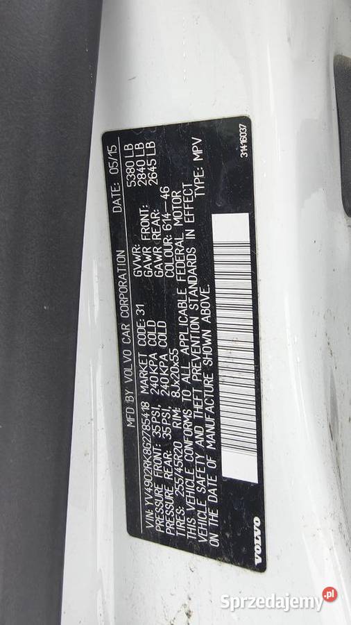 Volvo XC60 30 T6 AWD Inscription serwisowany w ASO