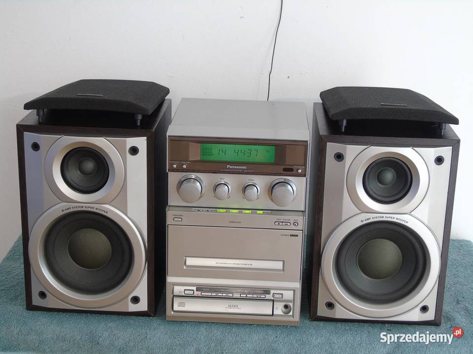 Wieża Panasonic SAPM15 kolumny CD AUX radio Jasło