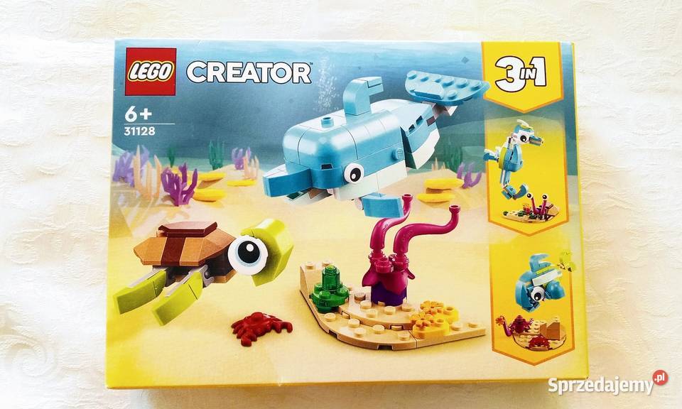 LEGO Creator 3w1 zwierzątka morskie 31128 delfin CE  Giżycko