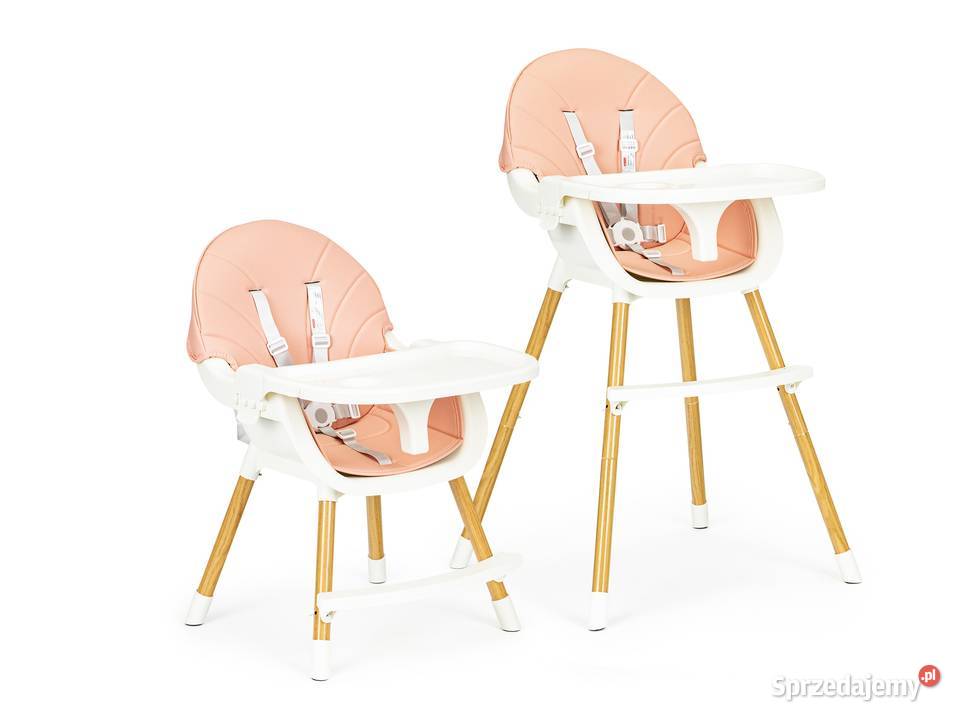 Krzesełko fotelik do karmienia 2w1 różowe Krzesełka do karmienia