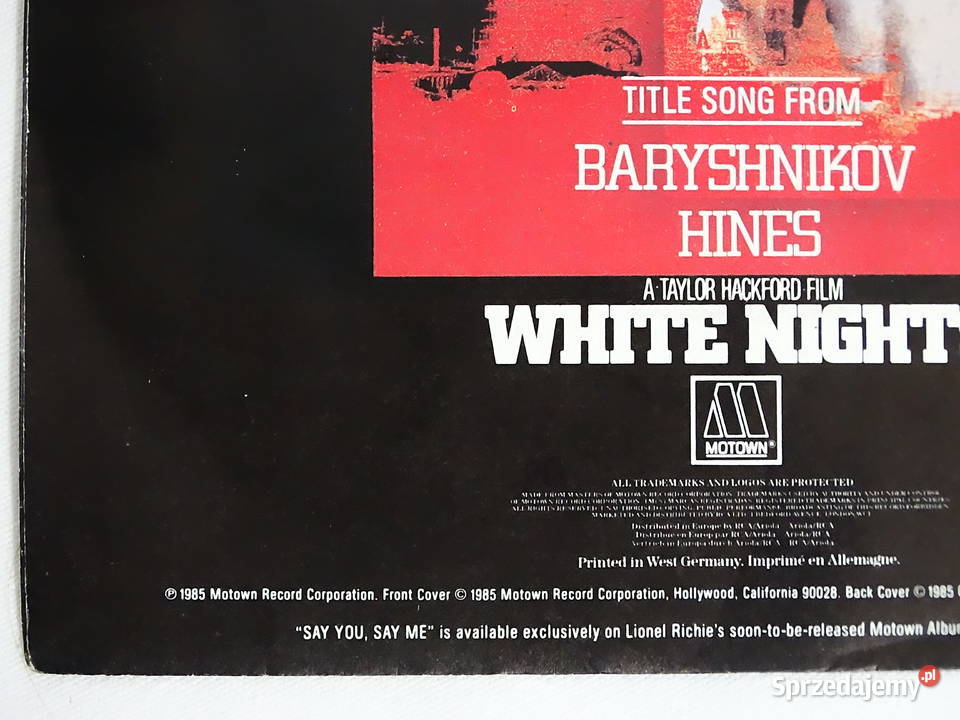 Lionel Richie Say You Say Me Motown ZB