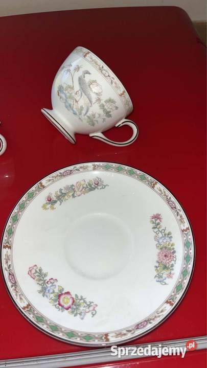 Pawie Filiżanka Wedgwood Kutani Crane Made in Gdańsk
