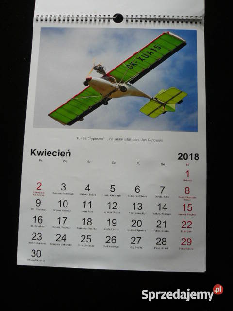 Samolotyarchiwalny kalendarz 2018 r Rzeszów sprzedam